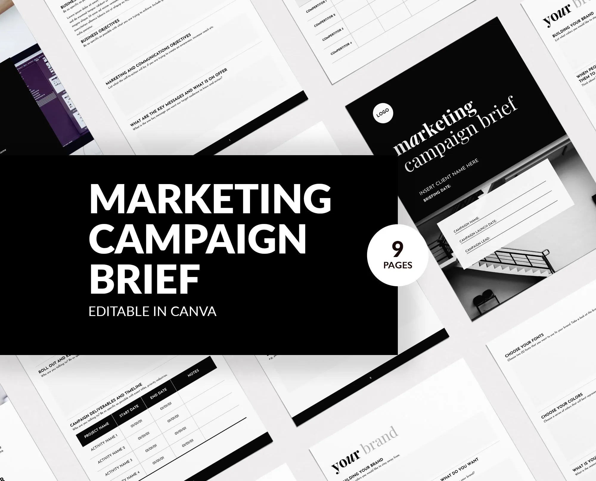 marketing video brief template