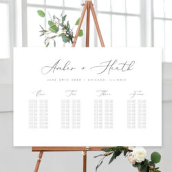 Blank Long Table Seating Chart Template