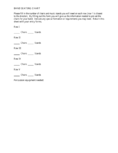 Concert Band Seating Chart Template Pdf