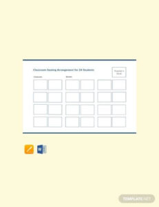 Elementary Classroom Seating Chart Template