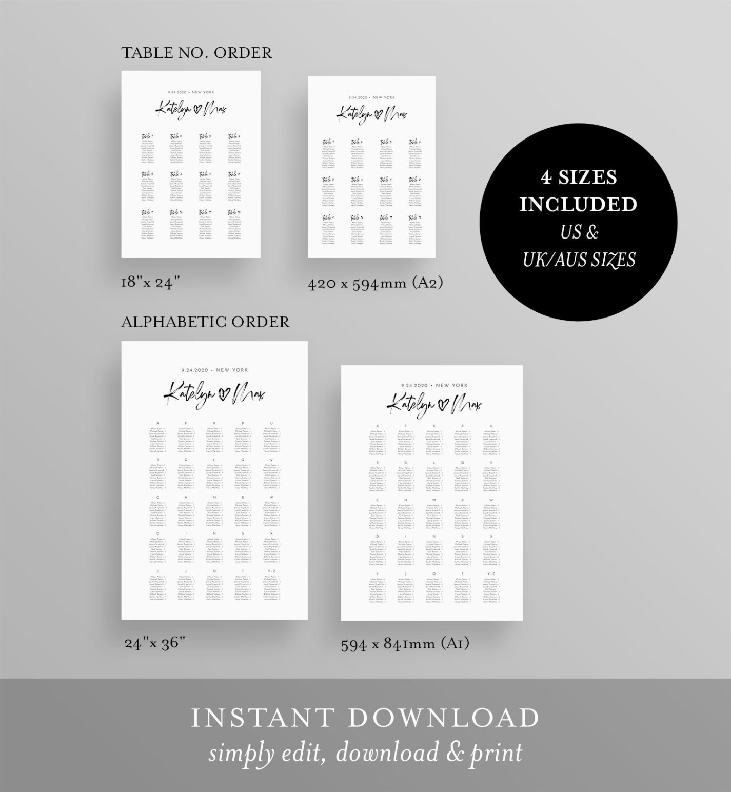 Free Blank Bridal Shower Seating Chart Template Pdf