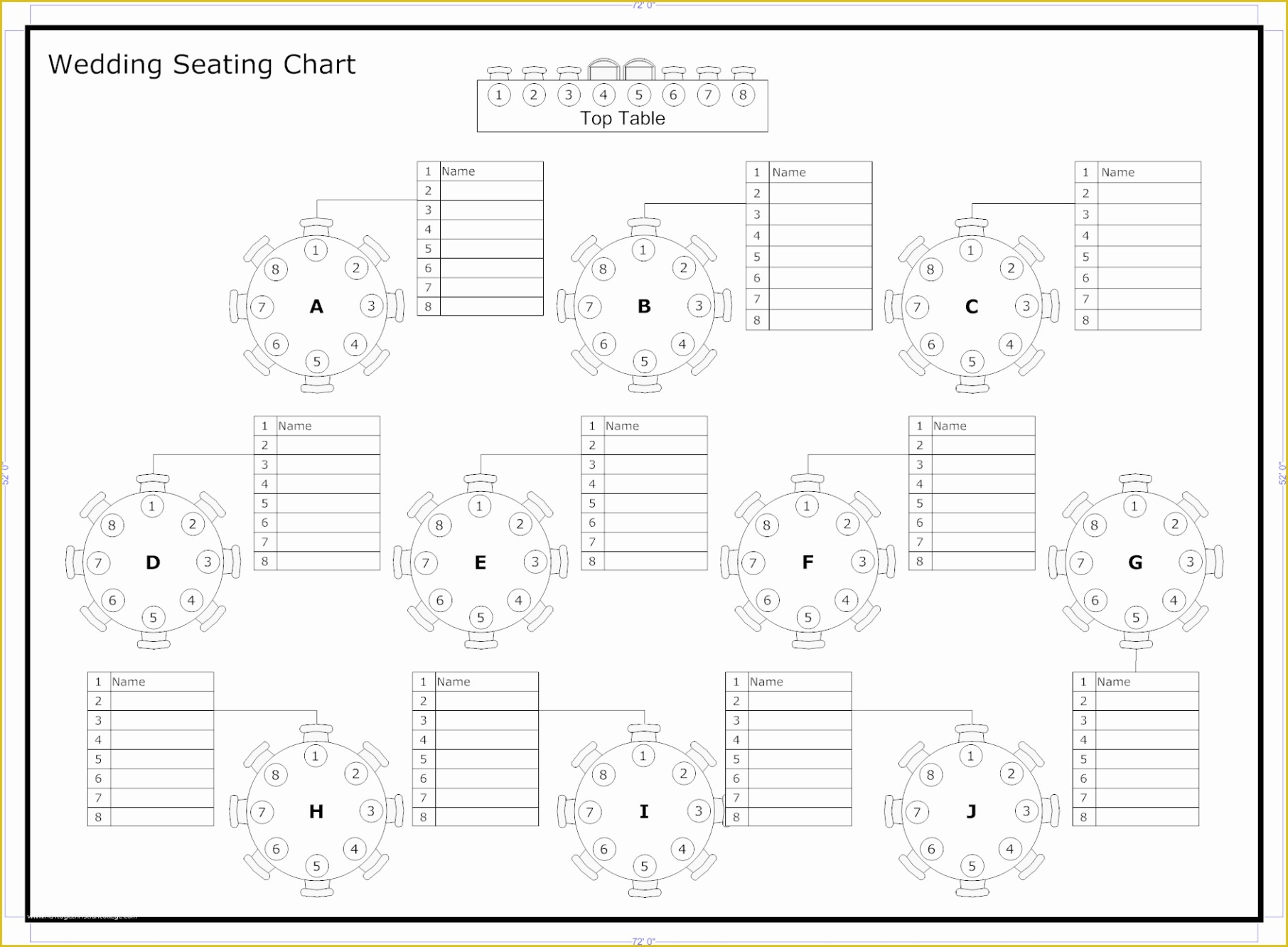 Free Custom Conference Room Seating Chart Template Doc Sample