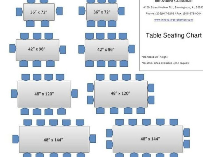 Free Custom Conference Room Seating Chart Template  Sample