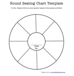 Free Editable Circle Table Seating Chart Template Word Sample