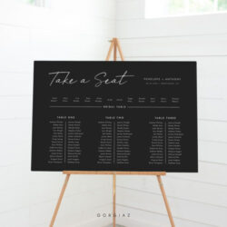 Free Editable Long Table Seating Chart Template Doc