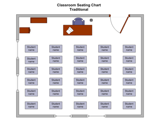 Free  Elementary Classroom Seating Chart Template Word