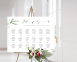 Printable Wedding Ceremony Seating Chart Template Word