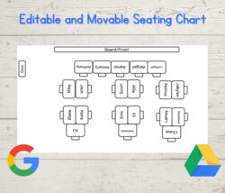 Free Editable 20 Table Seating Chart Template