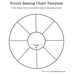 Free Editable 8 Person Round Table Seating Chart Template Doc Sample