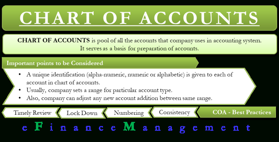 Free Printable Chart Of Accounts Numbering Template Word Sample