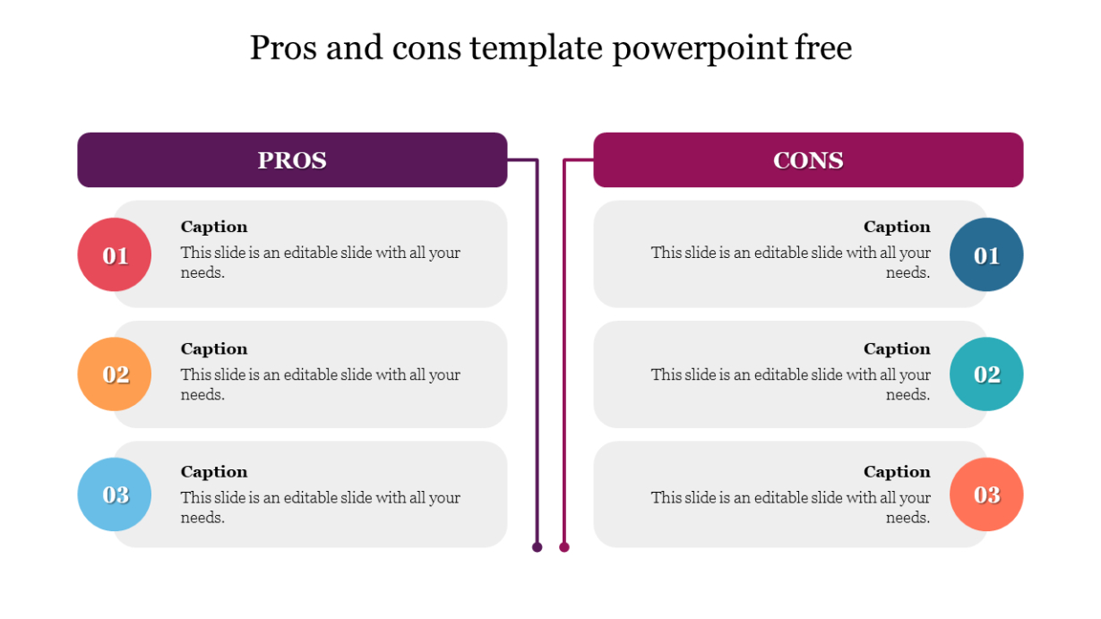 Printable Pros And Cons Chart Template Pdf Sample