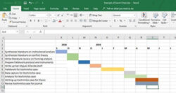 Blank Phd Research Gantt Chart Template