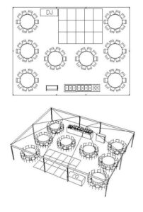 Blank Rectangular Table Seating Chart Template Doc Sample