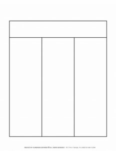 Custom 3 Column T Chart Template  Sample