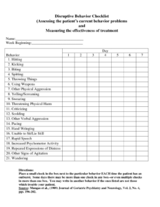 Custom Mental Health Chart Audit Tool Template Pdf