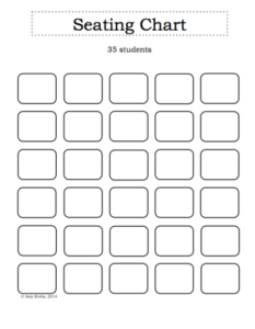 Custom Seating Chart For Classroom Template Doc