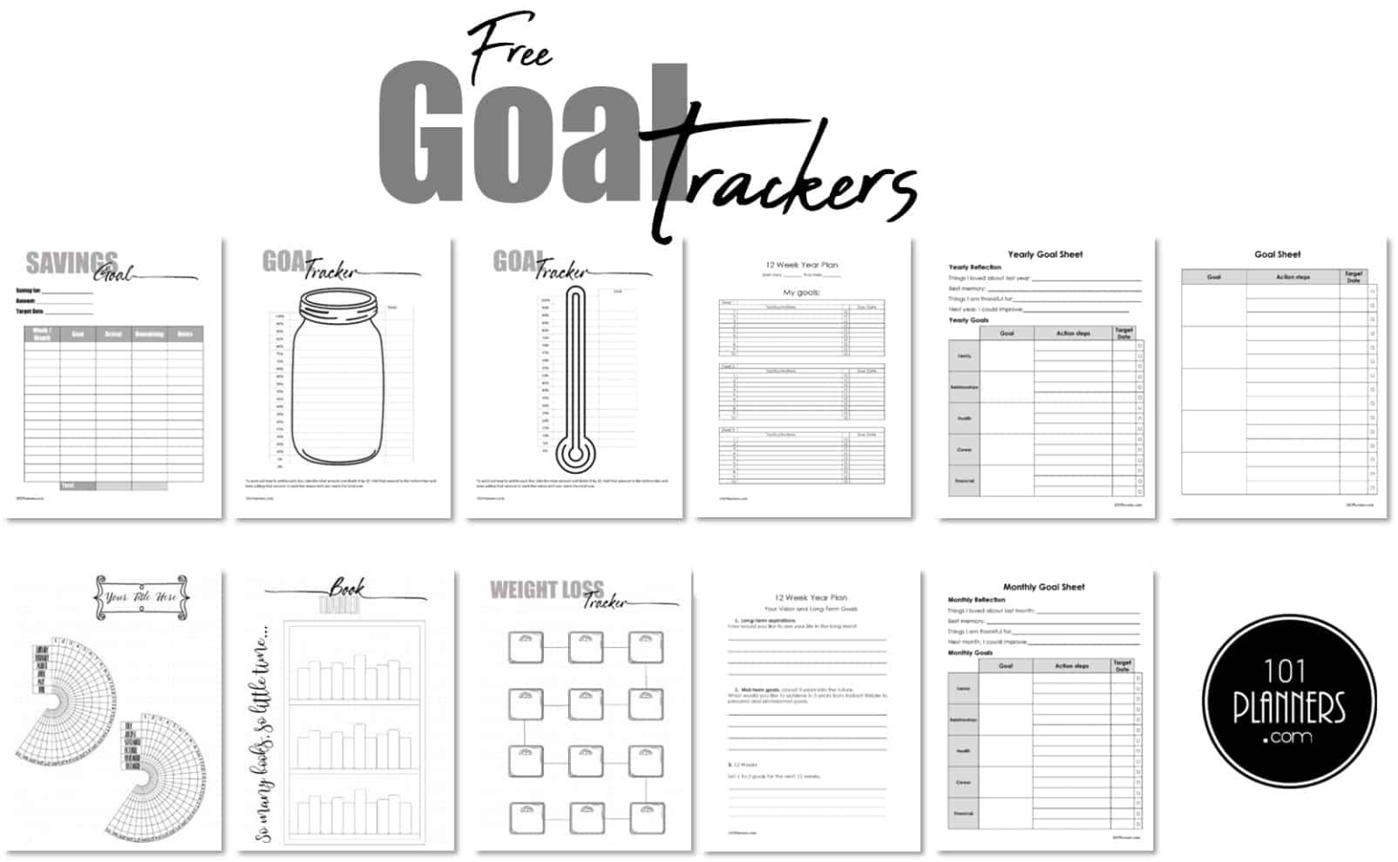 Editable Money Raising Goal Chart Template