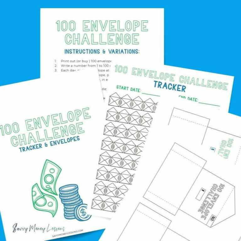 Free  100 Envelope Challenge Chart Template Word Sample