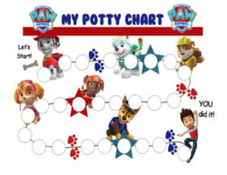 Free Blank Potty Training Sticker Chart Template Excel