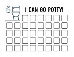 Free Blank Potty Training Sticker Chart Template Excel Sample