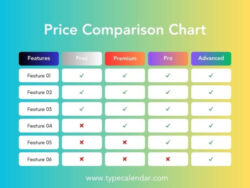 Free Blank Side By Side Comparison Chart Template