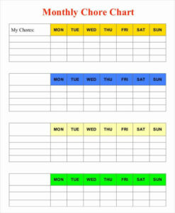 Free  Chore Chart For Roommates Template  Sample