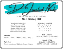 Free Custom Press On Nail Sizing Chart Template Excel Sample