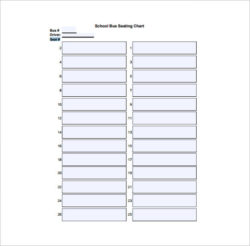 Free Custom School Bus Seating Chart Template Excel Sample