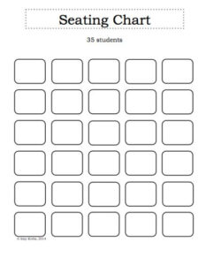 Free Custom Seating Chart For Classroom Template  Sample