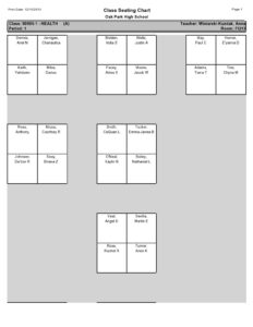 Free Custom Seating Chart Round Tables Template Excel Sample