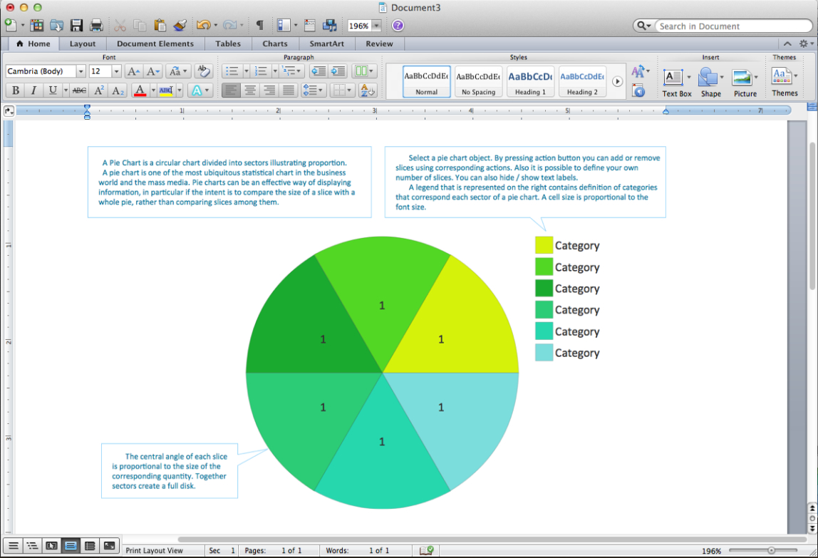 Free Editable 12 Piece Pie Chart Template