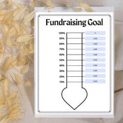 Free Editable Money Raising Goal Chart Template Pdf