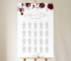 Free Editable Wedding Guest Seating Chart Template Excel Sample