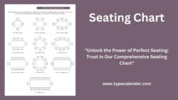 Free Printable Restaurant Table Seating Chart Template Word