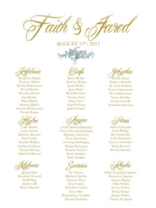 Free  Rehearsal Dinner Seating Chart Template Word