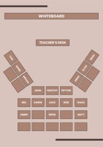 Free  Seating Chart Round Tables Template Word