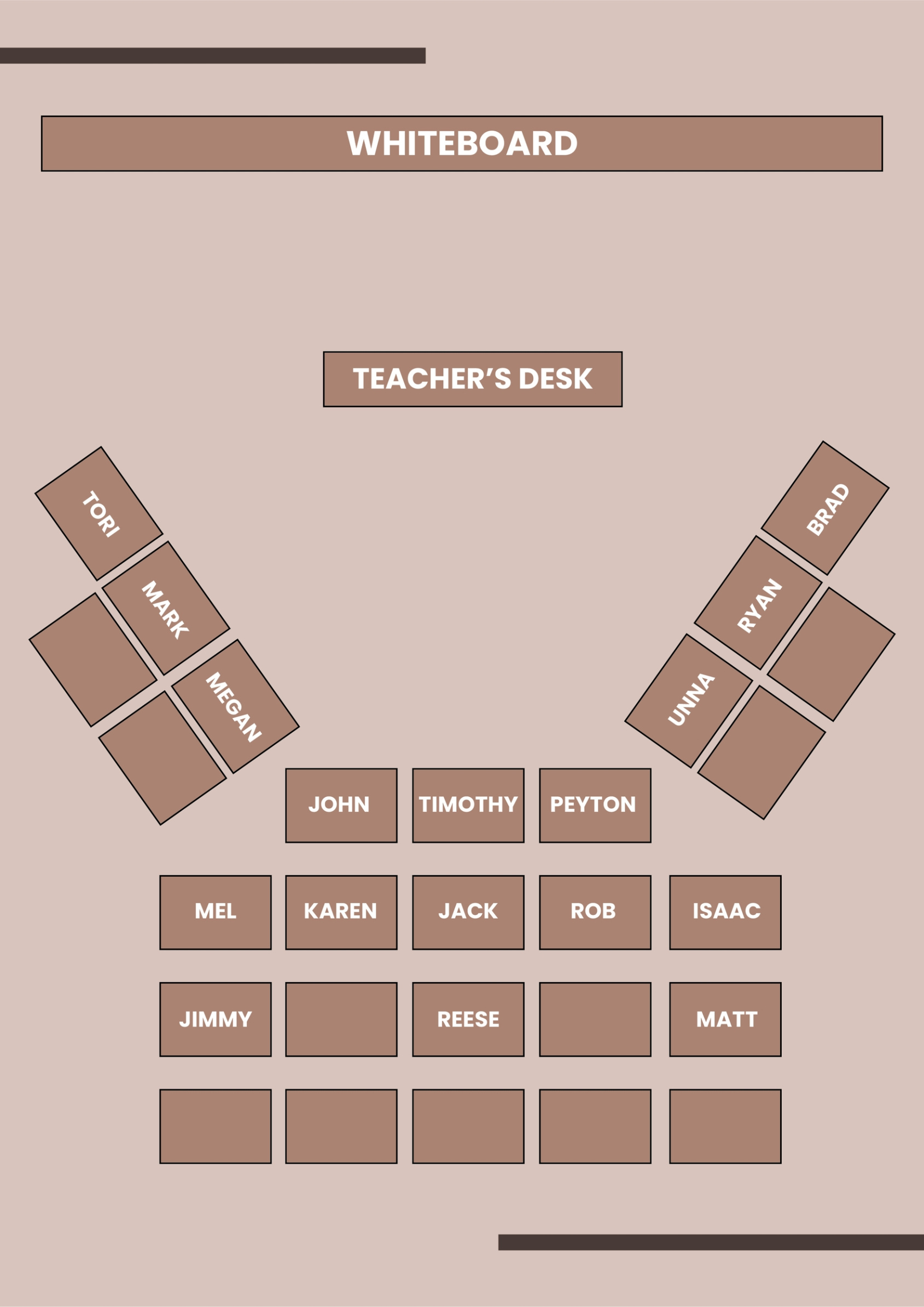 Free  Seating Chart Round Tables Template Word