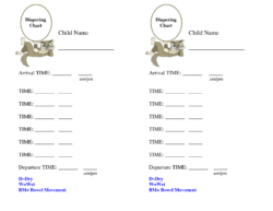 Nursery Nappy Changing Chart Template Excel