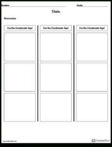 Printable 3 Column T Chart Template