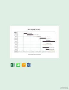 Printable Product Development Gantt Chart Template Word Sample