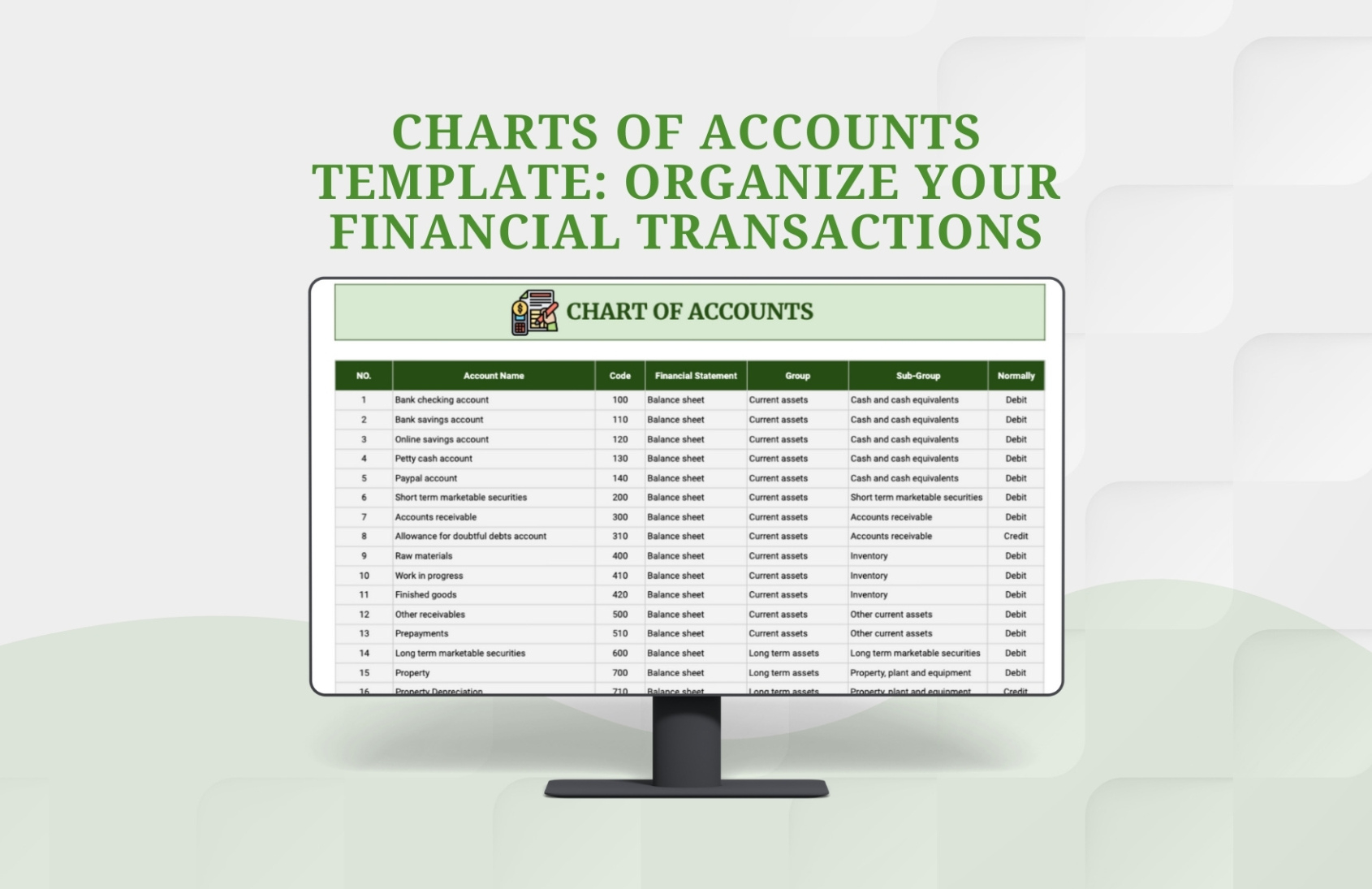 Printable Restaurant Chart Of Accounts Template Word Sample