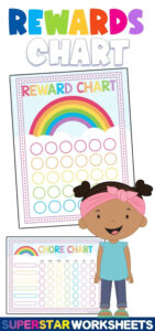 Printable Reward Charts For Preschoolers Template  Sample