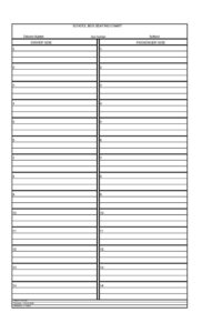 Printable School Bus Seating Chart Template Doc