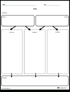 Printable Similarities And Differences Chart Template Excel Sample