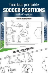 Printable Soccer Field Position Chart Template Excel Sample