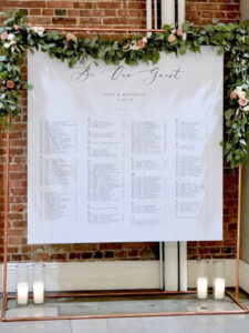 Blank Wedding Alphabetical Seating Chart Template Doc Sample