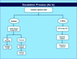 Custom Escalation Process Flow Chart Template Word Sample