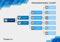 Custom Manufacturing Company Organizational Chart Template Excel