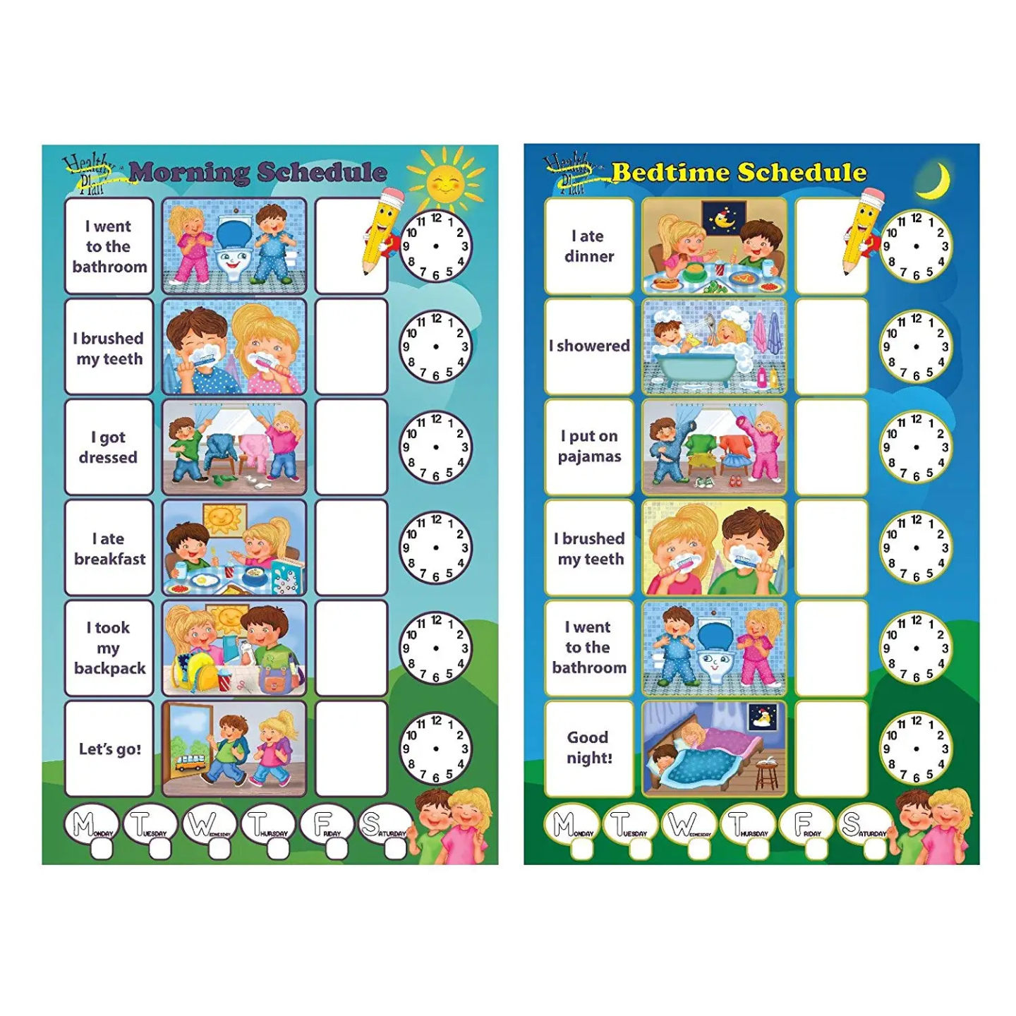 Daily Routine Time Table Chart Template Word Sample