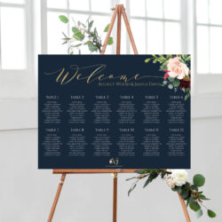 Editable Wedding Alphabetical Seating Chart Template Doc